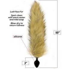 Foxy Fox Tail Silicone Butt Plug Gold SOLD OUT
