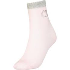 Calvin Klein Chaussettes Calvin Klein Crystal Logo Crew Socks - Pink