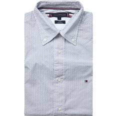 Organic Shirts Tommy Hilfiger Mens Flex Geo Print Shirt White