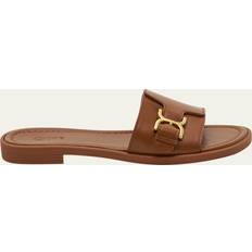 Femme - Or Sandales Chloé Marcie Slide Sandals - Women's