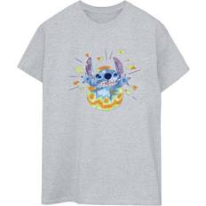 Overdeler Disney Lilo & Stitch Cotton Boyfriend T-Shirt Grey