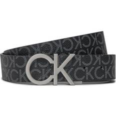 Calvin Klein Recycled Reversible Logo Belt Black Men Black