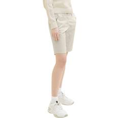 Tom Tailor Trousers & Shorts Tom Tailor Stoffshorts 1035499 Beige Regular Fit