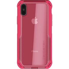 Mobile Phone Covers Ghostek Cloak Clear Grip iPhone XS Case for XR XS Max with Slim Fit Super Shock Absorbing Heavy Duty Protection Bumper and Clear Scratchproof Back Wireless Charging Compatible Pink