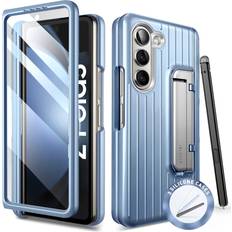 i-Blason i-Blason Journey Series for Samsung Galaxy Z Fold 5 Case 2023 with Pen Holder & 3 Silicone Pen Covers, Full Body Protective Bumper Case with Built-in Screen Protector & Kickstand Tilt