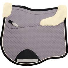 Black Pads Lami-Cell Comfort Dressage Saddle Pad Gray/Black