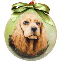 Bruna - Plast Julgranspynt Diverse Full Color Shatter Proof Ball Dog Cocker Christmas Tree Ornament