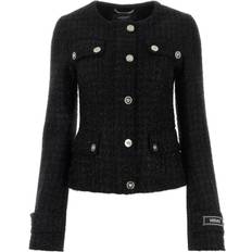 Versace Blazers Versace Woman Black Tweed Blazer