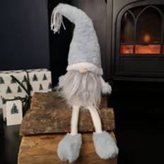 Interior Details Samuel Alexander Blue Plush Sitting Christmas Gonk with Dangly Legs