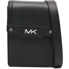 Michael Kors Skuldervesker Michael Kors MK Varick Leather Smartphone Crossbody Bag Black NS