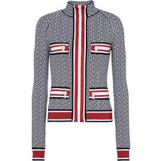 Polyamide Cardigans Balmain Monogrammed knit jacket multicolor