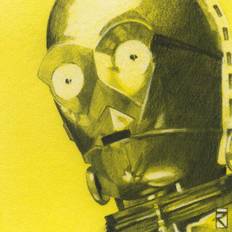 Star Wars Sketch C-3PO Leinwanddruck