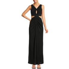 Calvin Klein Long Dresses Calvin Klein Women's Ruched Cutout Maxi Dress Black