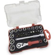 Lumberjack & Bit Set Metric 25 Pc 1/4 Drive Ratchet Pocket Case