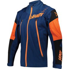 Blousons de moto LEATT Lite S22, veste en textile couleur: Bleu Foncé/Orange/Noir taille: