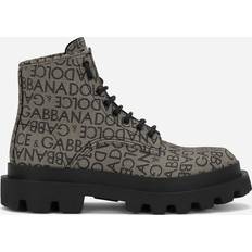 Dolce & Gabbana Homme Bottes Dolce & Gabbana Coated Jacquard Ankle Boots