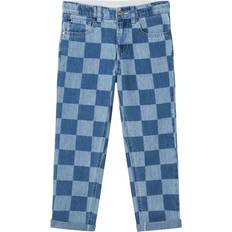 Pants Stella McCartney Kids Checked jeans blue Y