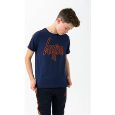 boys navy spring camo script raglan t-shirt