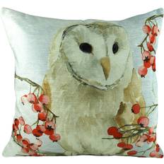 Evans Lichfield Evans Lichfield Owl Christmas Cushion Cover Multicolour