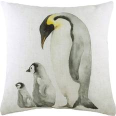 Linen Textiles Evans Lichfield Evans Lichfield Penguin Family Cushion Cover Black