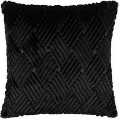 Textiles Paoletti Cut Fur Cushion Jet Black