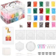 vidaXL SOKA Iron Beads Kit Fun DIY Activity Fuse Bead Art & Craft Kit Toy Multicoloured