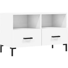 Møbler vidaXL Tv-Bord 80 x 36 x 50 cm Konstrueret Træ Hvid