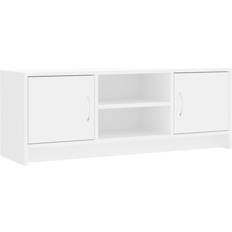 Møbler vidaXL Tv-Bord 102 x 30 x 37.5 cm Konstrueret Træ Hvid