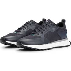 Sko BOSS US Mesh Low-Top Sneakers - Blue