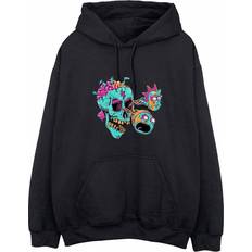 Rick and Morty Eyeball Skull Pullover Hoodie Black