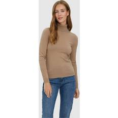 Vero Moda Long Sleeve Turtleneck Jumper Khaki