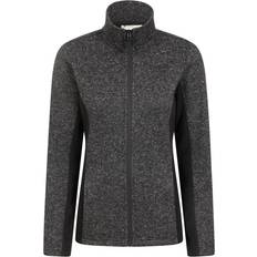 Fabric - Woman Jackets Mountain warehouse Womens/Ladies Idris Panelled Fleece Jacket Black