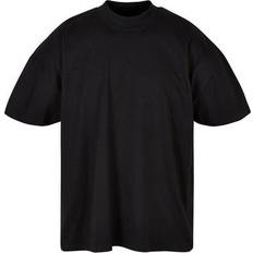 Build Your Brand Mock Neck Oversized T-Shirt Black