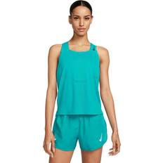 Leinen Tanktops Nike dri fit adv aeroswift damen tank top blau