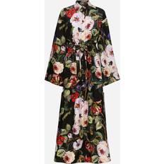 Silke Kjoler Dolce & Gabbana Blomstret Maxi Kjole Flerfarvet