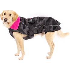 Dryrobe Dog Coat V3 Black Camo Pink XS