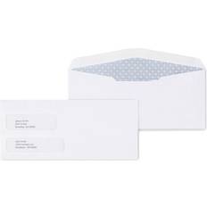 Enveloppes à Fenêtre MyOfficeInnovations #10 Envelope Double Window Security-Tint Gummed Envelopes 500/Box 892095