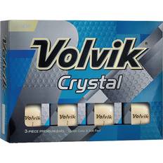 Volvik Crystal White Golf Balls 12-Pack