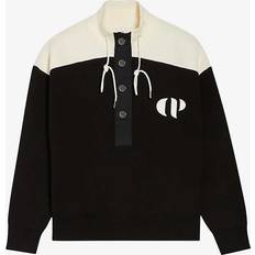 Claudie Pierlot Minimum half-zip sweatshirt schwarz
