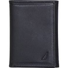 Nautica Men's Sail Embossed Leather Trifold Wallet, OSFA