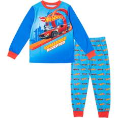 Pajamases Hot Wheels Hot Wheels Big Boys Pajama Shirt and Pants Sleep Set Blue 14-16