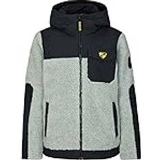 Ziener Jungen ARJUN Fleece-Jacke Freizeit/Sport warm, PFC frei, gray seal