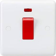 Knightsbridge Curved Edge 45A DP Switch with Neon small