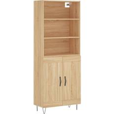 VidaXL Skænke vidaXL Højskab 69.5x34x180 cm Konstrueret Træ Sonoma-eg Skænk