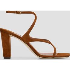 Jimmy Choo Laced Heeled Sandals Jimmy Choo Azie Suede Ankle-Strap Sandals