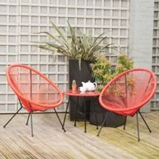 Red Bistro Sets Garden & Outdoor Furniture Pacific Lifestyle Rio 3 Bistro Set, Table incl. 2 Chairs