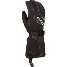 Klim Guanti da Moto Klim Ember Gauntlet Guanti da motoslitta da donna, nero-verde, dimensione per donne Uomo, Donna