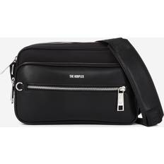 Leather - Women Messenger Bags The Kooples Messenger Bag In Black And Nylon Fiber