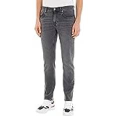 Tommy Hilfiger Grey Jeans Tommy Hilfiger Herren Jeans Straight Stretch, Grau Steeler Grey 30L