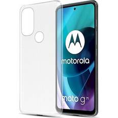 Cadorabo Case for Motorola MOTO G71 5G Cover Transparent Protection TPU Silicone Gel Clear